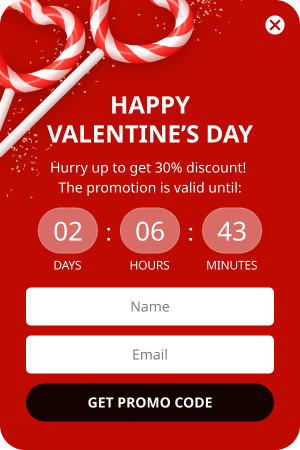 Valentine's Countdown Timer - POWR: Countdown Timer Banner App